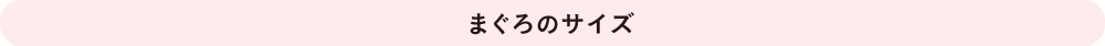 まぐろのサイズ