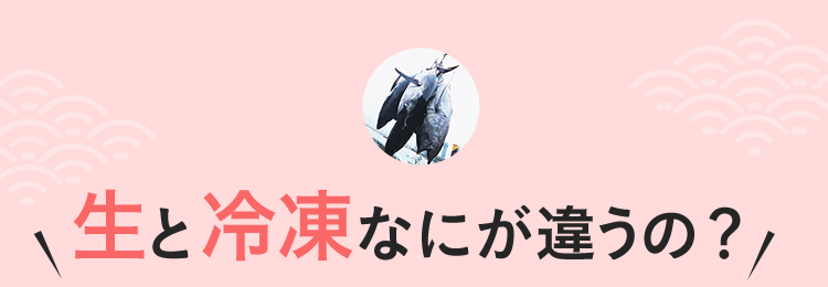 生と冷凍なにが違うの？