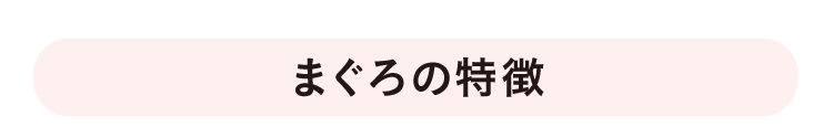 まぐろの特徴